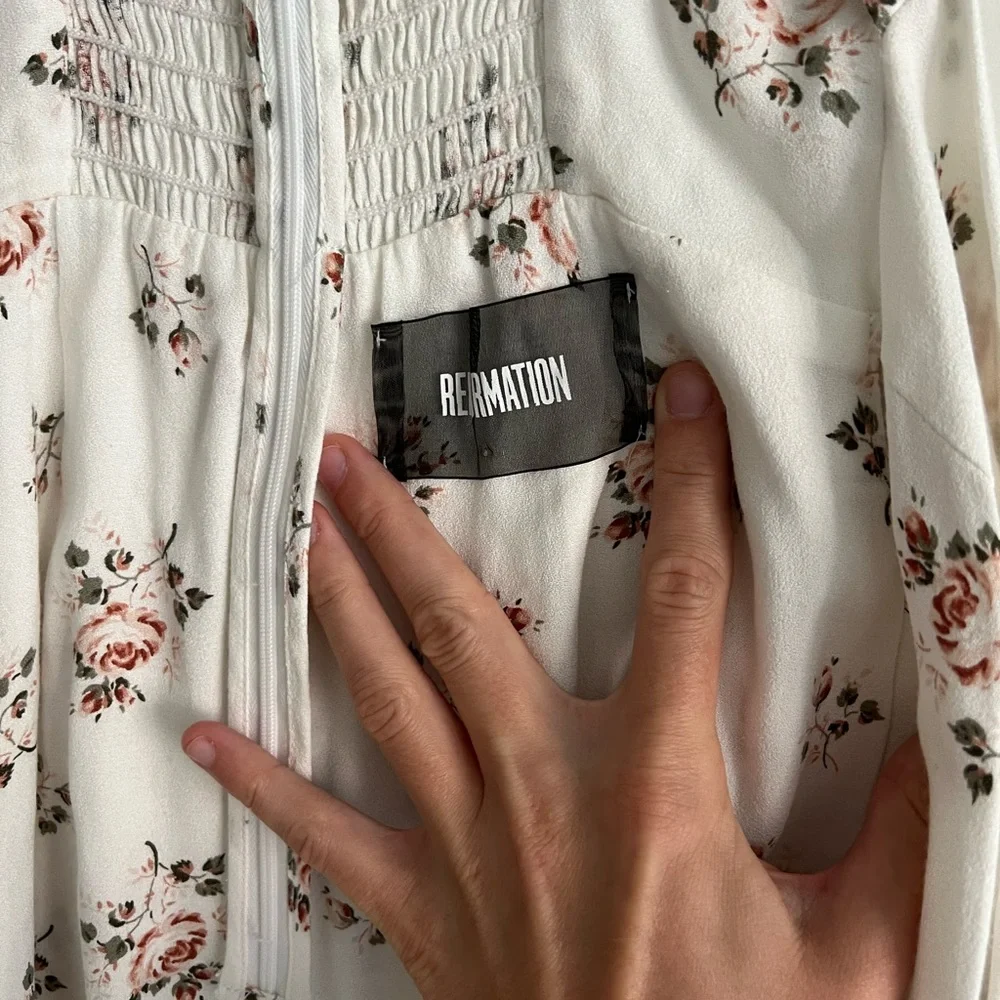 SOLD!!!! Reformation Playa Mini Cutout Wrap Dress Size 0 - Picture 4 of 9